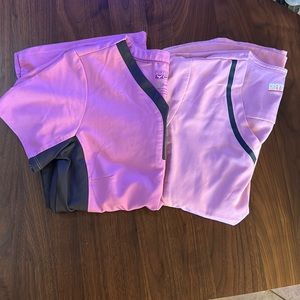 2 Piece Set - Greys Anatomy & Healing Hands Scrub Tops